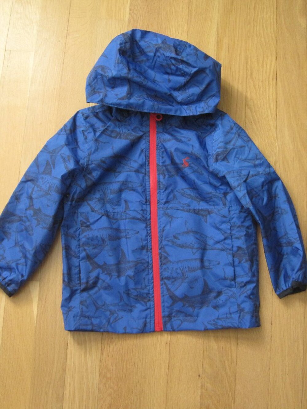 Joules Toddler Navy Right as Rain Jacket 3T Kids Raincoat Blue Sharks Waterproof